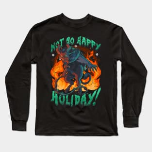 Krampus Christmas Not So Happy Holiday Horror Long Sleeve T-Shirt